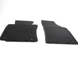 ES#319110 - 1K1061501041 - Front Rubber Floor Mats - Black - (NO LONGER AVAILABLE) - Protect your carpet with these easily washable rubber floor mats - Genuine Volkswagen Audi - 