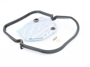 ES#2777505 - 1262711080KT3 - Automatic Transmission Filter And Gasket Kit - Includes Elring transmission filter, Elring oil pan gasket, CRP oil drain plug gasket, and filter mounting hardware - Assembled By ECS - Mercedes Benz