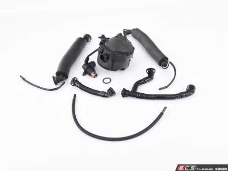 ES#2825781 - 11617531423KT4 - Oil Separator Service Kit - Includes valve and all necessary hoses - Assembled By ECS - BMW