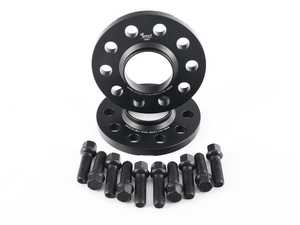 ES#4042993 - EMDSPACER125665B - EMD Auto 12.5mm Wheel Spacers - Pair (With Bolts) - Manufactured out of high quality 6061-T6 aluminum, and black anodized for corrosion resistance - 5x112, 66.5 Center Bore - Emmanuele Design - Audi