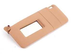 ES#87164 - 51168242557 - Beige Vinyl Sun Visor - Left - (NO LONGER AVAILABLE) - Lighted with vanity mirror - Genuine BMW - 