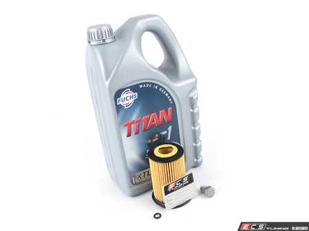 ES#3144643 - 03N115562ZKT - Oil Service Kit - Featuring Hengst oil filter and Fuchs 5w-30 engine oil - Assembled By ECS - Audi Volkswagen