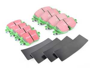 ES#4138937 - dp221501KT - Front & Rear GreenStuff Performance Brake Pad Set  - Mildly upgraded composite pad. - EBC - Audi Volkswagen