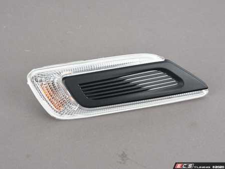 ES#3083481 - 63137358466 - Side Turn Signal & Grille - Clear - Right  - Black side vent section on the quarter panel - Genuine MINI - MINI