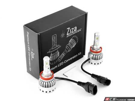 ES#4138604 - 003452LB01-04 - H8/H9/H11 Premium LED Conversion Kit - (NO LONGER AVAILABLE) - Set of 2 4500lm, 60W combined plug and play LED headlight bulbs with a compact all-in-one design - ZiZa - 