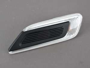 ES#3083480 - 63137358465 - Side Turn Signal & Grille - Clear - Left - Black side vent section on the quarter panel - Genuine MINI - MINI