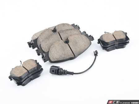 ES#4030723 - eur1760KT - Front & Rear Euro Ceramic Brake Pad Kit - Ceramic composite developed to meet low dust & noise requirements, includes front and rear pads - Akebono - Volkswagen