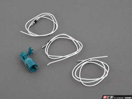 ES#4066878 - 61131392246KT -  ABS Sensor Socket Replacement kit - priced per side  - Includes new sensor plug, and wires - Assembled By ECS - BMW MINI
