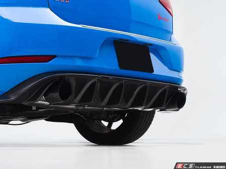 ES#3569309 - 026094ecs01KT -  MK7.5 GTI Carbon Fiber Rear Diffuser - Add aggressive styling with our In-House Engineered Carbon Fiber Rear Diffuser! - ECS - Volkswagen