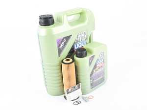 ES#3985015 - 2711800409KT3 - Liqui Moly Molygen Oil Service Kit (5w-40) - Includes Hengst filter and Liqui Moly Molygen New Generation 229.5 Spec oil - Assembled By ECS - Mercedes Benz