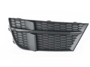 ES#3180668 - 8V3807681ABESM - Lower Bumper Grille - Satin Black/Dark Chrome - Left - Keep your exterior looking clean - Genuine Volkswagen Audi - Audi