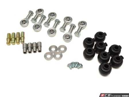 ES#4147666 - 034-401-Z055 - Adjustable Upper Control Arm Rebuild Kit - Rebuild kit for 034 Fully Spherical Adjustable Upper Control Arms for Audi B5/B6/B7 Applications! These parts are a direct replacement for the rod ends, hardware, and dust boots. - 034Motorsport - Audi