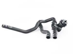 ES#1910811 - 7P0121156B - Coolant Hose With Heating Valve - Located between the hard coolant pipe and the automatic transmission preheater - Genuine Volkswagen Audi - Volkswagen
