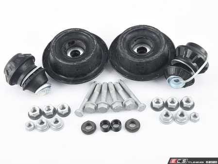ES#3984713 - 1H0498001KT3 - ECS Cup Kit/Coilover Installation Kit  - Includes all the necessary suspension parts that should be replaced while installing new shocks/struts or coilovers. Includes Febi front strut mounts. - Assembled By ECS - Volkswagen