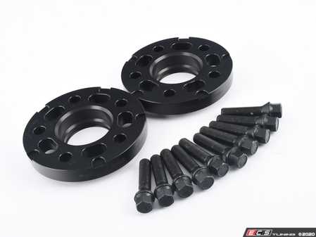 ES#3557294 - 021460tms03KT7 - Turner Motorsport Black Wheel Spacer & Bolt Kit - 20mm - Lightweight wheel spacers with a machined tab for easy removal - Turner Motorsport - BMW