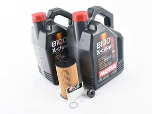 ES#2840731 - 079198405KT3 - Oil Service Kit - Premium With ECS Magnetic Drain Plug - Includes Motul 5w-40 synthetic oil, filter, and ECS' magnetic drain plug - Assembled By ECS - Audi Volkswagen