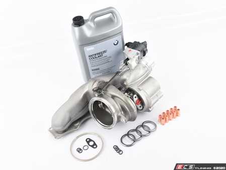 ES#4017922 - 11657642469kt - N20 Turbocharger Replacement Kit  - Includes new original equipment turbocharger manufactured by Mitsubishi, installation hardware, and coolant - Assembled By ECS - BMW