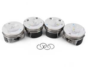 ES#4141419 - 06h107065dmKT - Piston Assembly - Set Of Four - Includes four piston assemblies with piston rings, wrist pins, and circlips - *Post oil consumption TSB - See long description for more details* - 23mm wrist pin - Genuine Volkswagen Audi - Audi Volkswagen