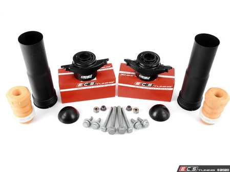 ES#4147087 - 016554ECS03-02KT - ECS Heavy Duty Rear Shock Installation Kit - Everything you need to correctly install both rear shocks, including OE-length (112mm) bump stops, boots and caps. - Assembled By ECS - Volkswagen