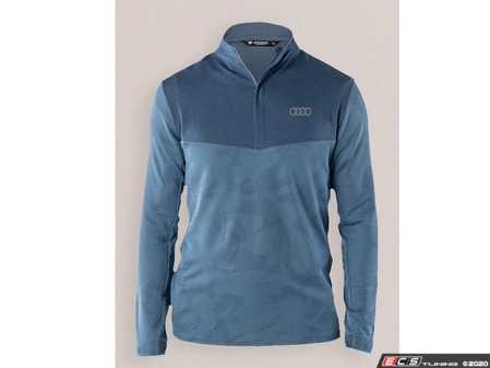 ES#4058392 - ACM2094TELMD - The Logan 1/4 Zip - Teal - Men's Medium - Athleisure is the new casual and we have just the answer with a custom design, exclusive to collection - Genuine Volkswagen Audi - Audi