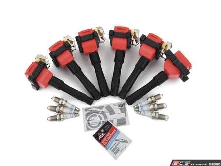 ES#3677676 - 01399791390pKT - Performance Ignition Service Kit - Everything you need to service your ignition system including Bosch Platinum+4 spark plugs and Bav Auto ignition coils - Assembled By ECS - BMW
