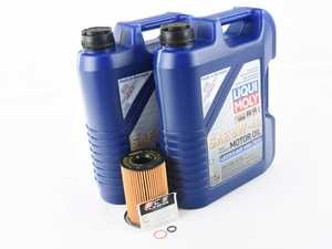 ES#3658474 - 11427583220KT1 - Liqui Moly Longtime High Tech Oil Change Kit
 - Includes ten liters of Liqui Moly Longtime High Tech LL 5w-40 synthetic engine oil, Hengst oil filter and new drain plug - Assembled By ECS - BMW