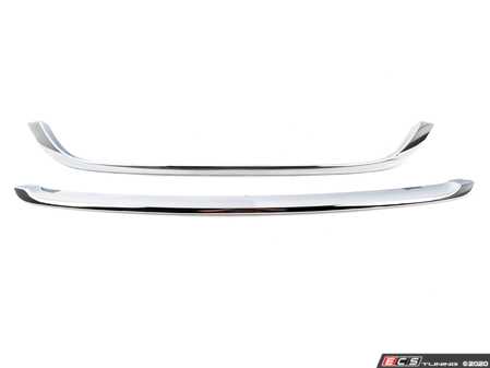 ES#4069687 - 51112751624KT - Upper & Lower Grille Trim Kit - Chrome  - Replace your stone chipped chrome on your MINI, For Stock Cooper - Genuine MINI - MINI