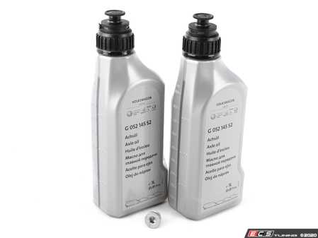 ES#2972803 - 0AA409057KT1 - Rear Differential Service Kit - Fluid and drain plug to service your rear differential - Genuine Volkswagen Audi - Volkswagen
