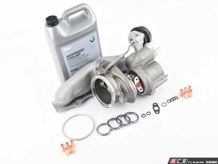 ES#4017899 - 11657635803KT - N20 Turbocharger Replacement Kit  - Includes new original equipment turbocharger manufactured by Mitsubishi, installation hardware, and coolant - Assembled By ECS - BMW