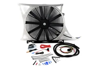 E46 M3 Performance Aluminum Fan Shroud Kit - Fan Controller with Probe & NPT Sensor