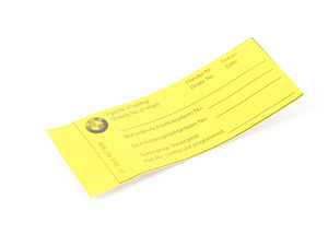 ES#12693 - 01399787959 - LABELS - Genuine BMW - BMW