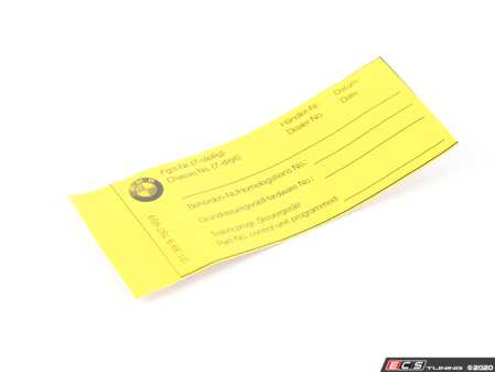 ES#12693 - 01399787959 - LABELS - Genuine BMW - BMW