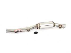 ES#3057091 - 762703 - Stainless Center Pipe - Resonated  - More flow for less restrictions, don't let your exhaust be the weak point of power - Supersprint - Audi