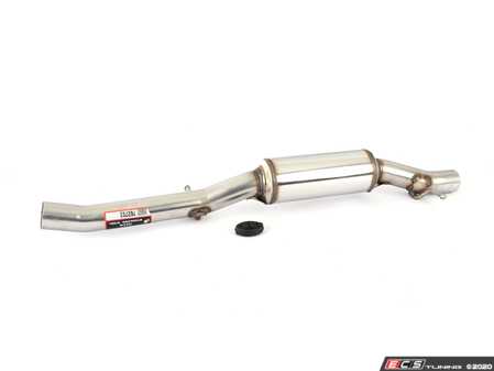 ES#3057091 - 762703 - Stainless Center Pipe - Resonated  - More flow for less restrictions, don't let your exhaust be the weak point of power - Supersprint - Audi