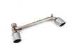 ES#3191281 - 762604KT4 - Performance Cat-Back Exhaust System - Non-Resonated  - 100% handcrafted in Italy. Stainless non-resonated cat-back system with dual 100mm round tips - Supersprint - Audi