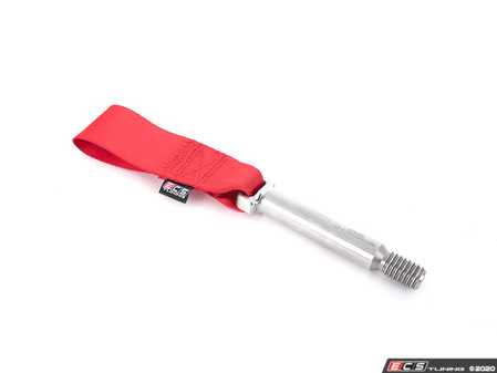 ES#3576030 - 025133ECS01-01 -  MK5/MK6 Race Tow Strap - Flame Red  - Designed for real use on the track or street while looking great - ECS - Volkswagen