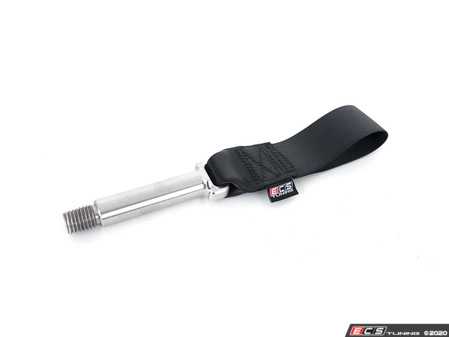 ES#3576041 - 025133ECS02-02 -  MK4 Race Tow Strap - Black  - (NO LONGER AVAILABLE) - Designed for real use on the track or street while looking great - ECS - 
