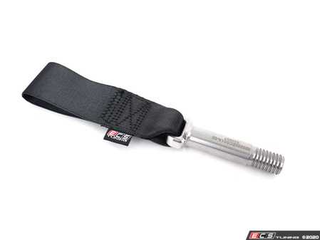 ES#3576116 - 025265ECS01-02 -  MK7 Race Tow Strap - Black - Designed for real use on the track or street while looking great - ECS - Volkswagen