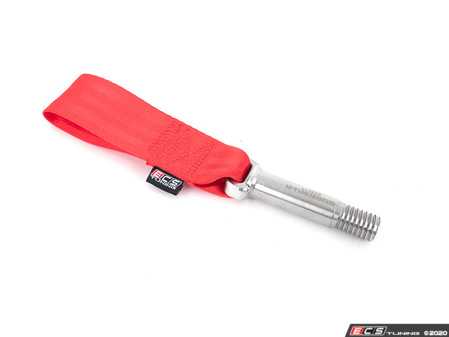 ES#3576115 - 025265ECS01-01 -  MK7 Race Tow Strap - Flame Red  - Designed for real use on the track or street while looking great - ECS - Volkswagen