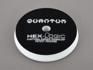 Hex-Logic Quantum Light-Medium Polishing Pad, White (6.5 Inch)