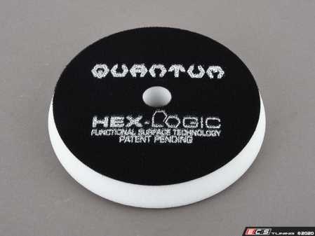 ES#3450467 - BUFX114HEX6 - Hex-Logic Quantum Light-Medium Polishing Pad, White (6.5 Inch) - Quantum Physics design maximizes surface contact, reduces and disperses heat, and reduces wear and tear on machine and pad - Chemical Guys - Audi BMW Volkswagen Mercedes Benz MINI Porsche