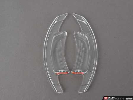 ES#4140306 - AA003C - Leyo V3 Paddle Shifter Extensions - Clear - Futuristic see-through design to add style and utility to your performance vehicle. - LEYO - Audi