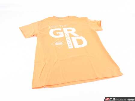 ES#4058964 - DRG003772ORGMD - Off The Grid T-Shirt - Medium - Off The Grid Atlas graphic printed on the front, VW logo printed on the sleeve - Genuine Volkswagen Audi - Volkswagen