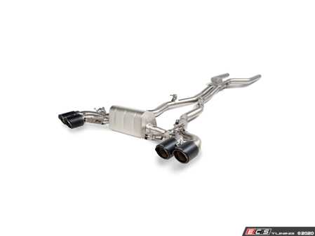 ES#4508600 - S-BM/T/23 - Evolution Line Cat Back Titanium Exhaust System - Carbon Tips - Improve your M8's exhaust tone with this top of the line titanium exhaust system! - Akrapovic - BMW