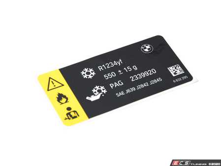 ES#3193685 - 71236832295 - LABEL, COOLANT - Genuine BMW - BMW