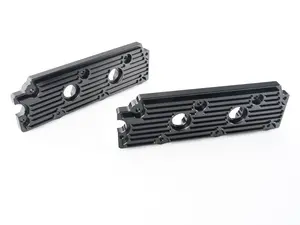 993 Billet Aluminum Upper Valve Cover Pair - Black