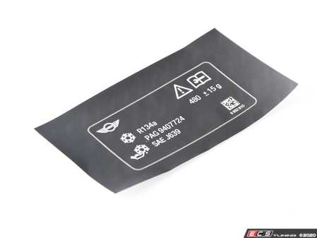 ES#3442648 - 71236992810 - LABEL, COOLANT - Genuine MINI - MINI