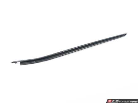 ES#3533226 - 51357410015 - Front Door Lower Window Trim - Left - High Gloss Shadow Line black lower window trim - Genuine BMW - BMW