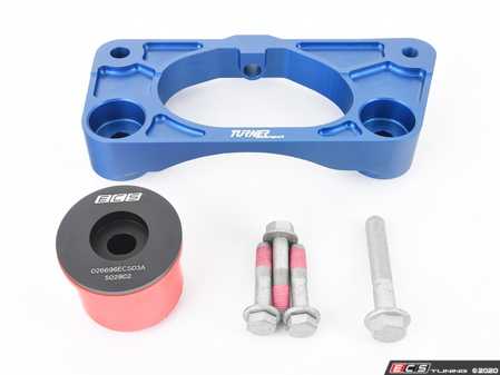 ES#4044497 - 026773tms04KT - Turner F8X M3 & M4 Dual Mount Diff Plate - With Extra Rear Position ECS Poly Bushing  - Upgrade your differential to capitalize on dual rear mounts for improved bushing life, reduced wheel hop, and crisper driveline response. Includes ECS polyurethane differential bushing for the secondary mounting location. - Turner Motorsport - BMW