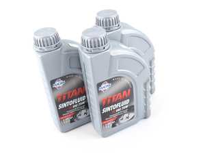 ES#2996322 - G052527A2KT10 - Manual Transmission Fluid Service Kit - Featuring 3 liters of Fuchs Sintofluid FE 75W-90 fluid and a drain plug to service your transmission. M24x1.5 - Assembled By ECS - Volkswagen